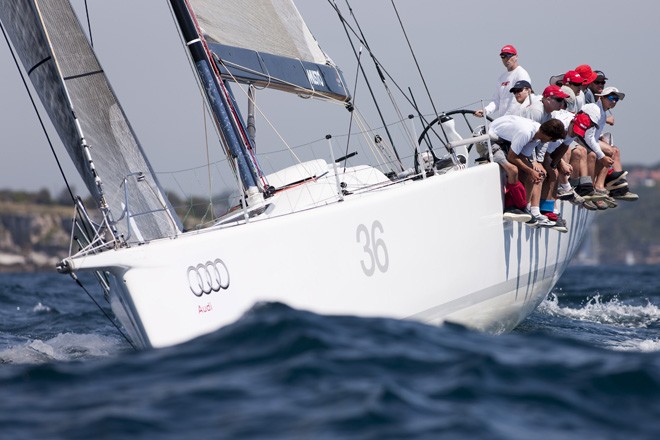 Geoff Ross’ RP55 Yendys after the start of the 2010 Audi Sydney Offshore Newcastle Yacht Race ©  Andrea Francolini / Audi http://www.afrancolini.com